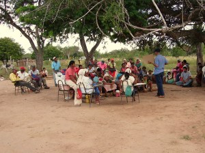 Reunión de planificación de miembros del Pueblo Angaité.